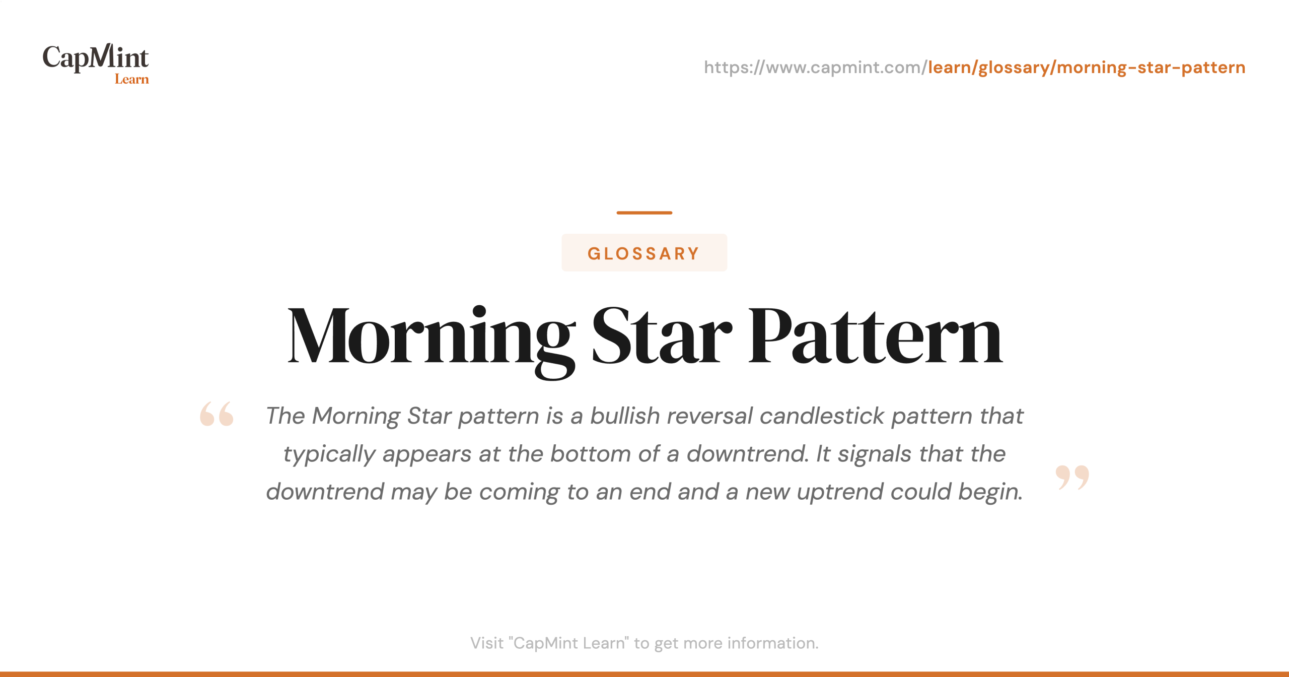Morning Star Pattern Definition
