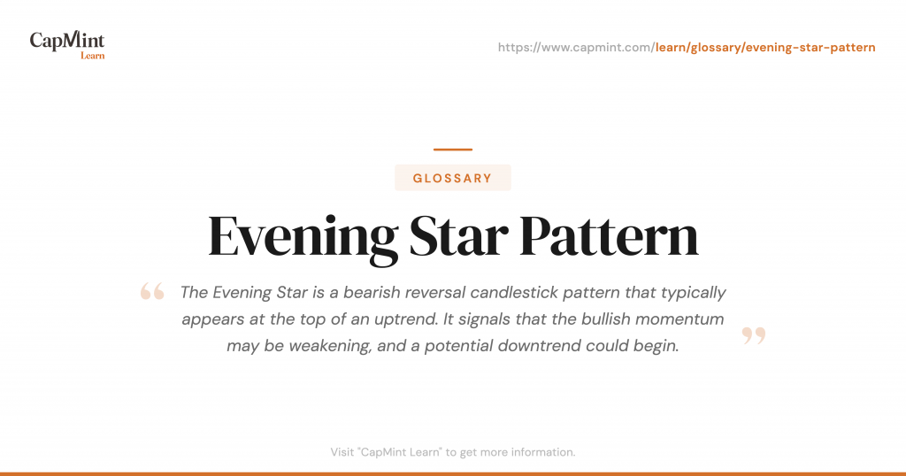 Evening Star Pattern Definition