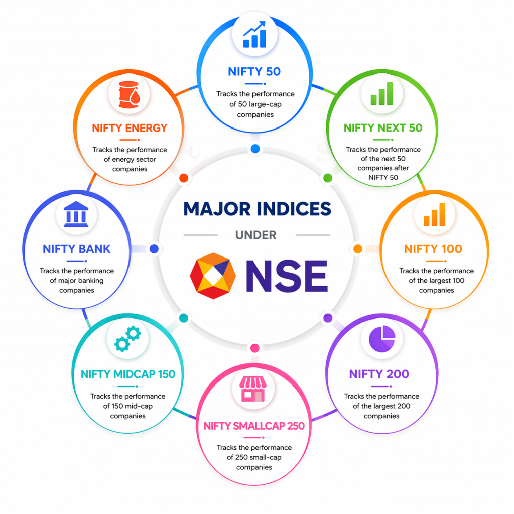 List of Major Indices Under NSE