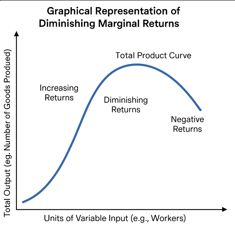Graphical Representation of Diminishing Marginal Returns