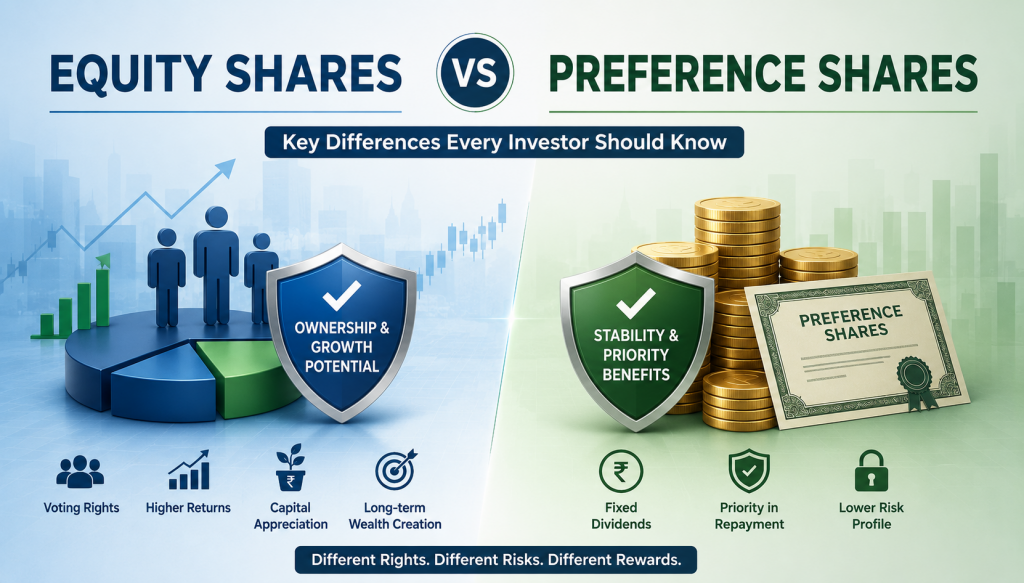 Difference Between Equity and Preference Shares